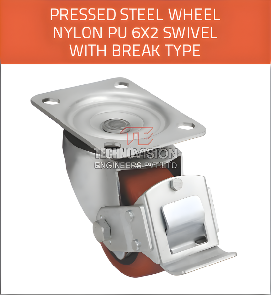 pressed steel wheel nylon